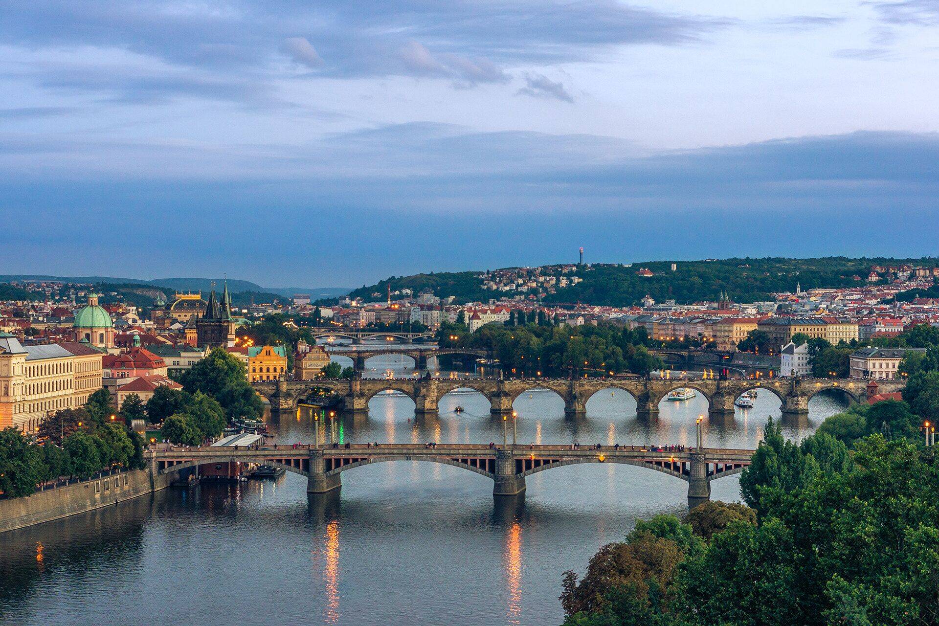 Vltava a pražské mosty